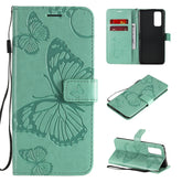 3D Butterflies Embossing Pattern Horizontal Flip Leather Case with Holder & Card Slot & Wallet